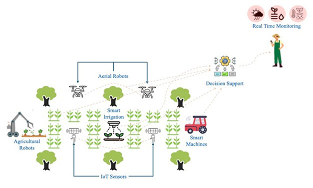 Empowering Precision Agriculture with the Internet of Things, Artificial Intelligence, and Robotics